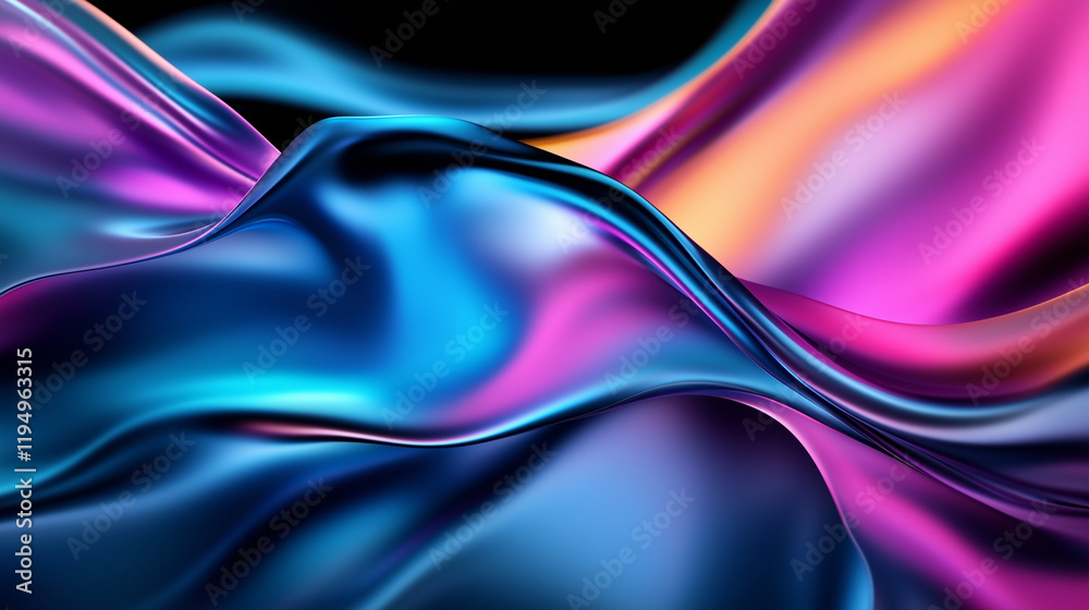 Layered gradient background in neon shades, irregular and abstract patterns blending smoothly Layered gradient background in neon shades, irregular and abstract patterns blending smoothly