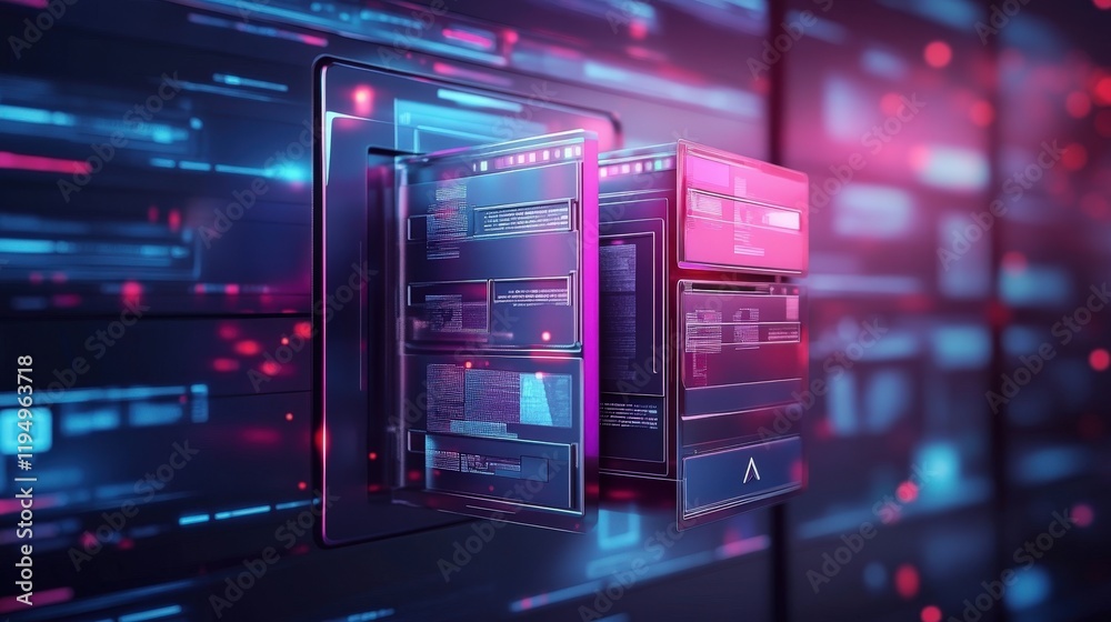 Digital Data Management System for Online File Storage and Organization with Innovative Technology Illustrating File Interface Digital Data Management System for Online File Storage and Organization with Innovative Technology Illustrating File Interface