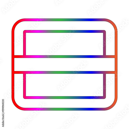End of priority icon line gradient icon