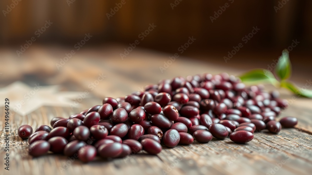 Red Beans on Wood - High Resolution Food Photography Red Beans on Wood - High Resolution Food Photography