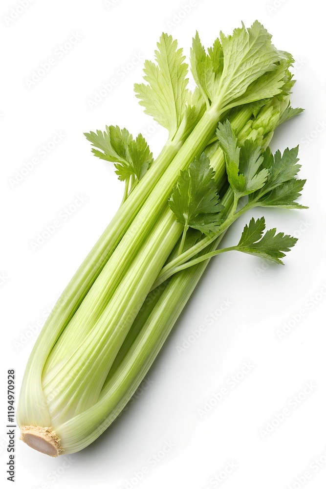 fresh celery isolated on white background fresh celery isolated on white background