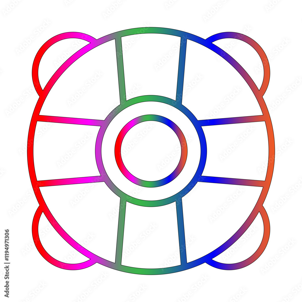 Lifeguard icon line gradient icon Lifeguard icon line gradient icon