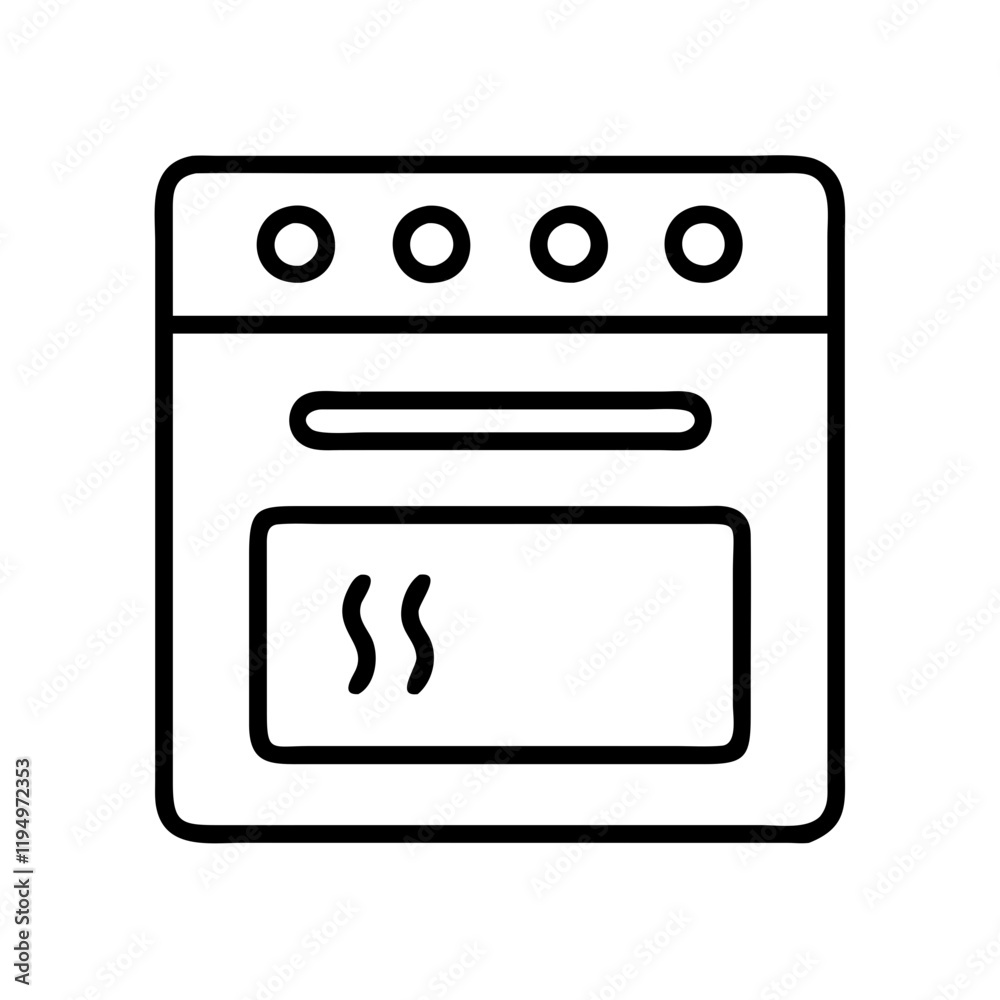 oven icon, oven line art - simple line art of oven, perfect for oven logos and icons and themed design oven icon, oven line art - simple line art of oven, perfect for oven logos and icons and themed design