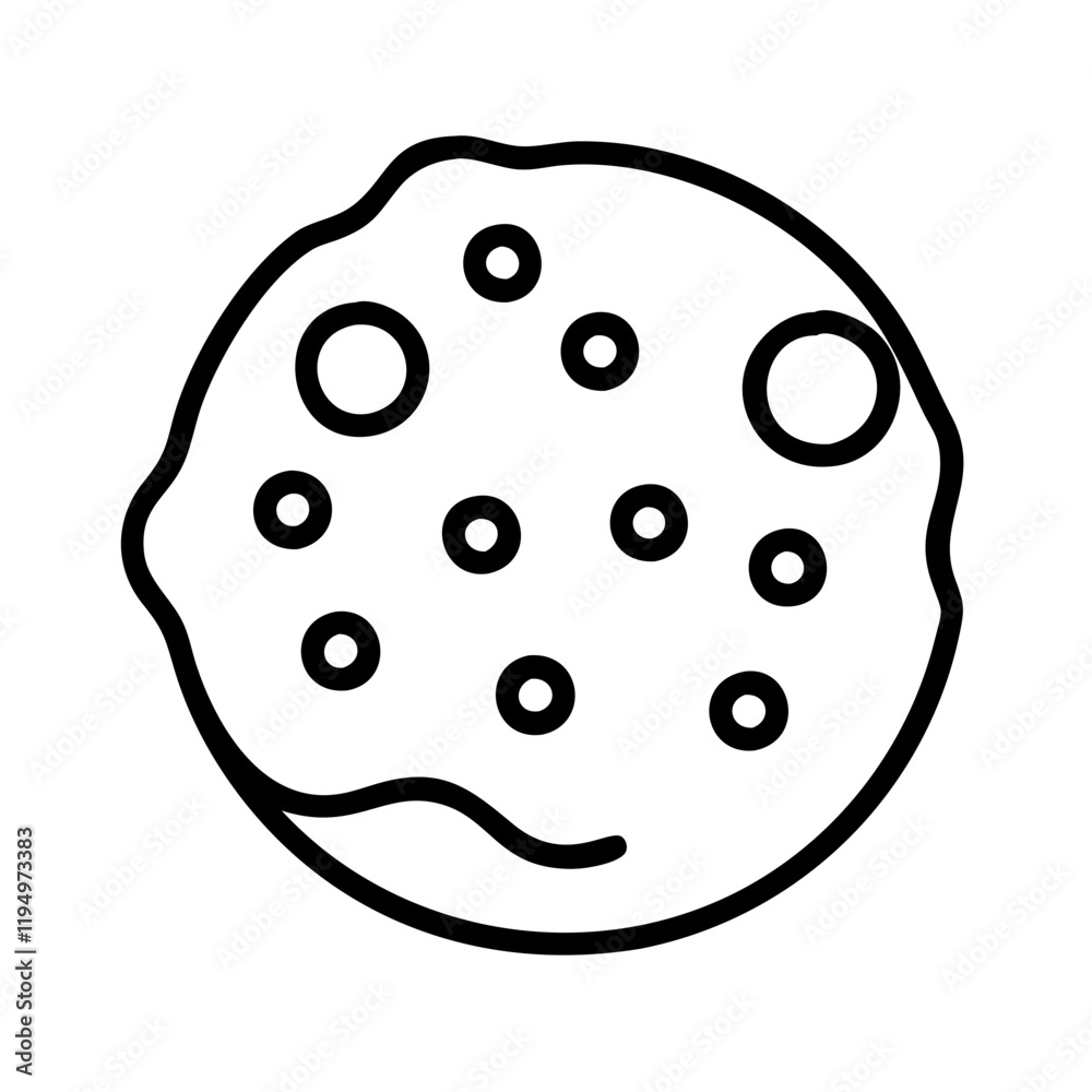 sugar cookie icon, sugar cookie line art - simple line art of sugar cookie, perfect for sugar cookie logos and icons and themed design sugar cookie icon, sugar cookie line art - simple line art of sugar cookie, perfect for sugar cookie logos and icons and themed design