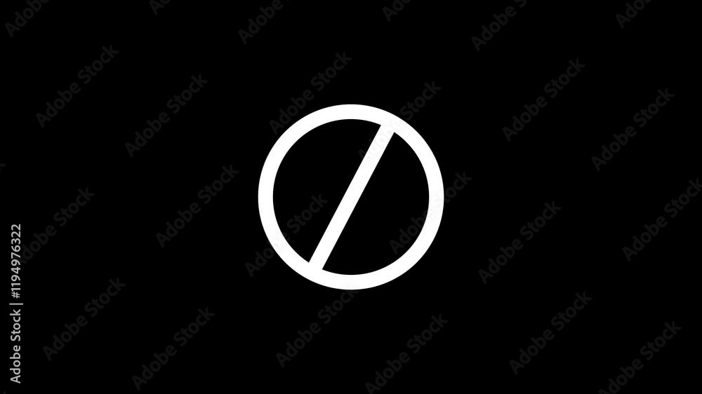 No Wifi Icon Connection Sign or Turn off The Wifi on Black Background. no wifi icon, no signal