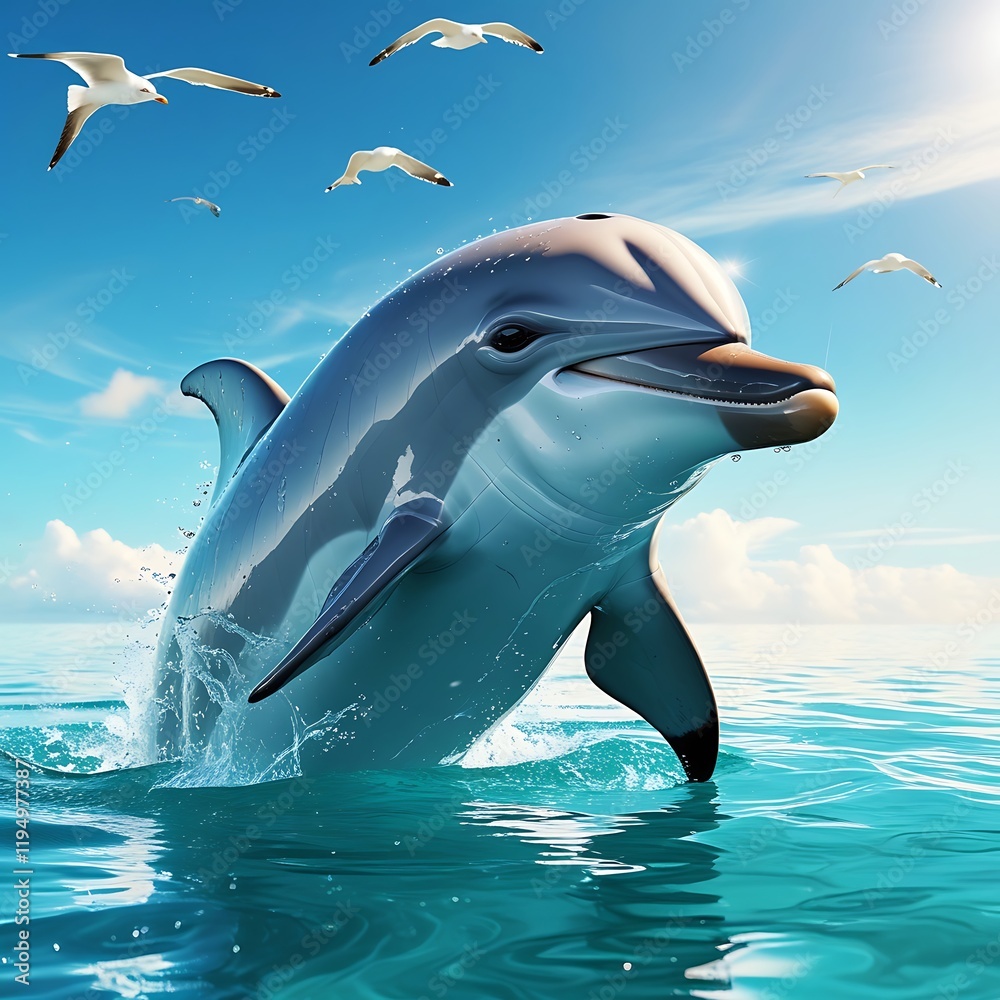 Fototapeta premium Why Are Dolphins Known for Their Playful Nature?