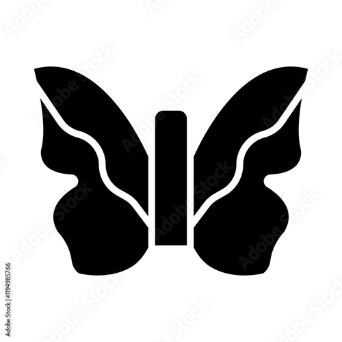 Butterfly glyph icon