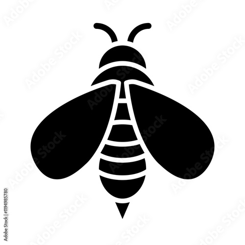 Honey Bee glyph icon