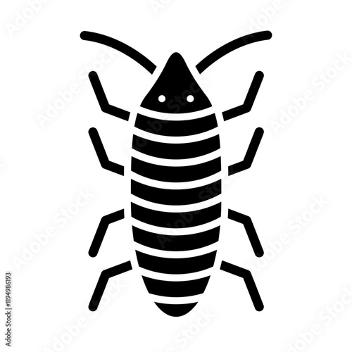 Silverfish glyph icon