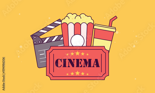 Film movie cinema theater poster vector 