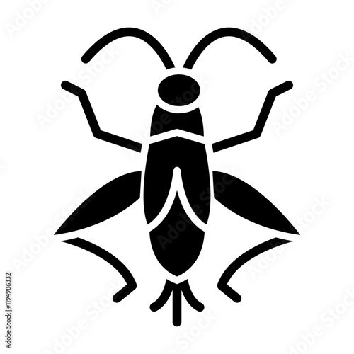 Insect Antenna glyph icon