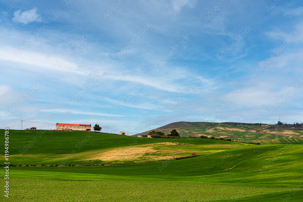 val d'agri, basilicata: spring countryside landscape val d'agri, basilicata: spring countryside landscape