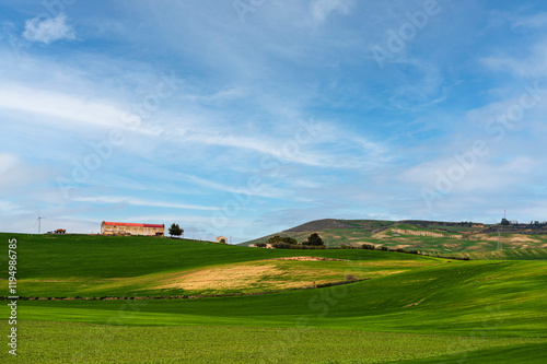 val d'agri, basilicata: spring countryside landscape photo