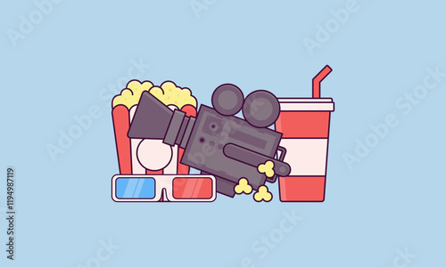 Film movie cinema theater poster vector 