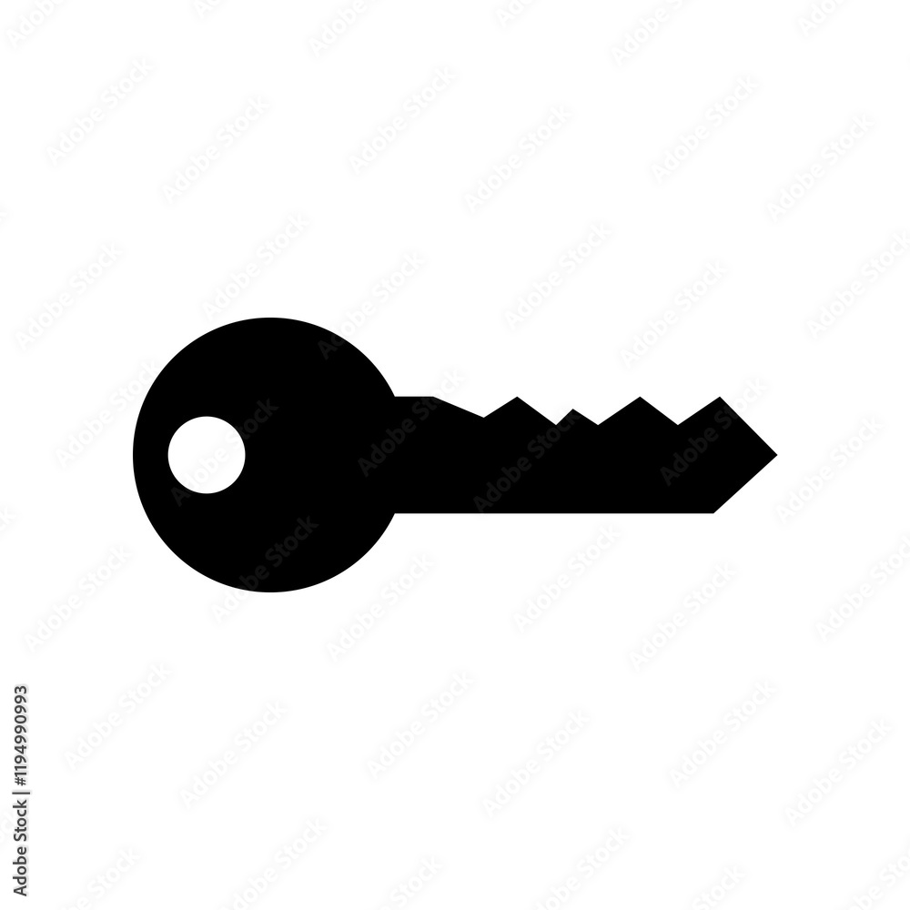 security key icon on transparent background security key icon on transparent background