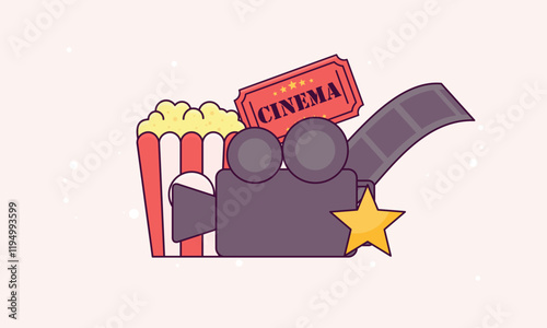 Film movie cinema theater poster vector 