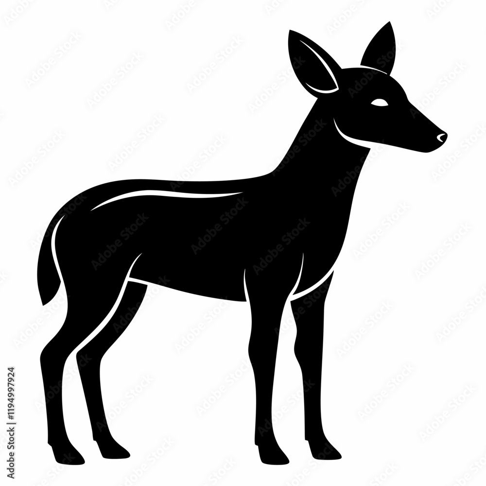 Obraz premium silhouette of a deer