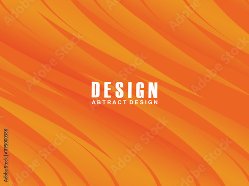 Abstract modern orange gradient wave background overlapping text space. Modern concept. Vector illustration