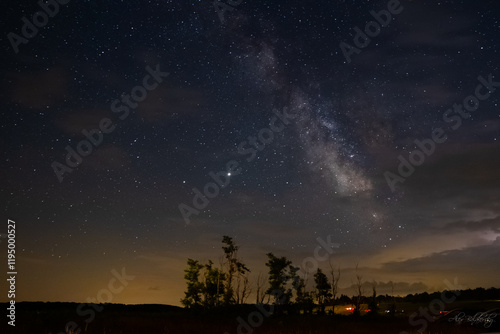 Milky Way starry sky