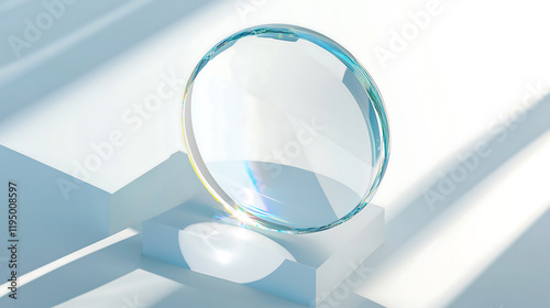Transparent glass material, lenses, clean, crystal 01