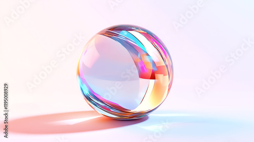 Transparent glass material, lenses, clean, crystal 03