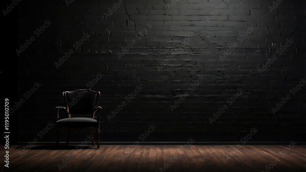 White wall background with shadow for product presentation  in stock photo.