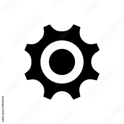 Configuration, gear icon on transparent background 