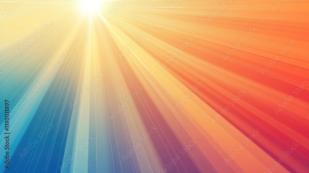 Abstract sunburst background with vibrant color rays. Abstract sunburst background with vibrant color rays.