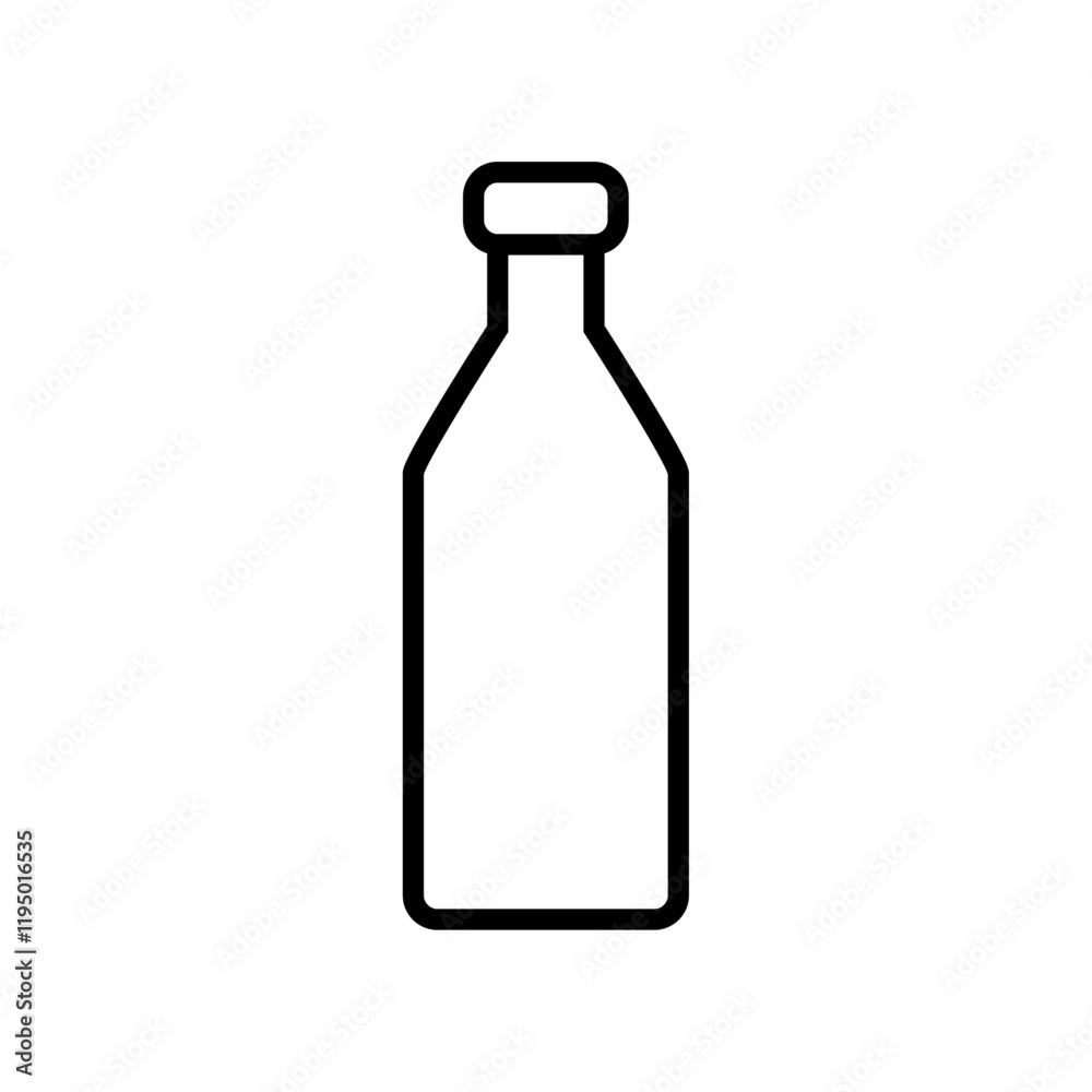 Bottle icon Thin line vector Bottle icon Thin line vector