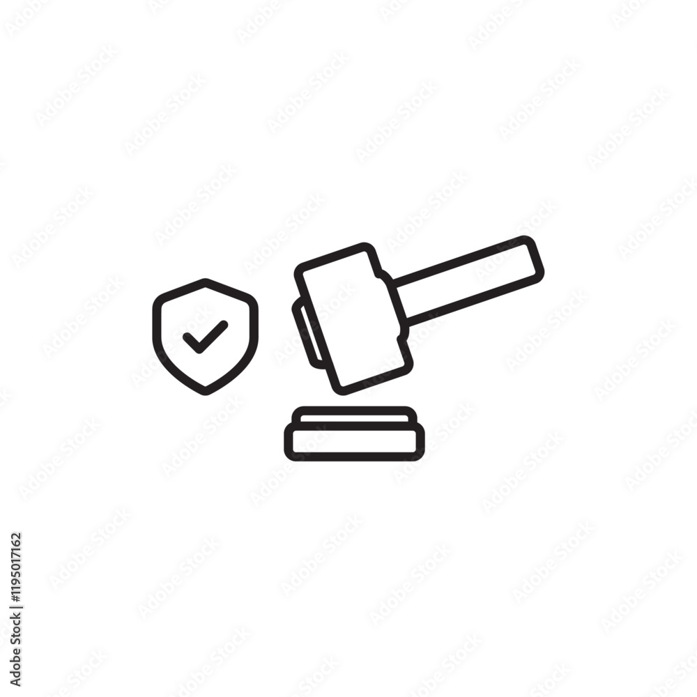 Code of conduct icon Thin line vector Code of conduct icon Thin line vector