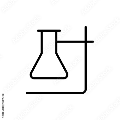 Chemistry icon Thin line vector