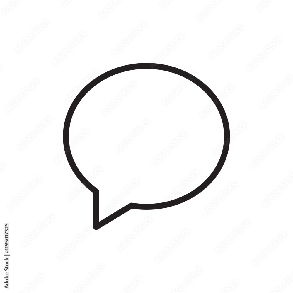 Comments icon Thin line vector Comments icon Thin line vector