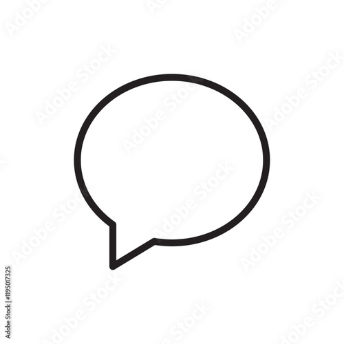 Comments icon Thin line vector