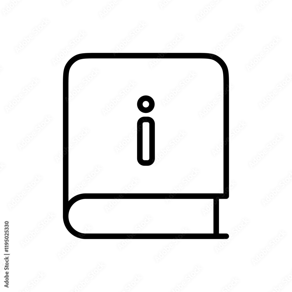 User guide icon Thin line vector User guide icon Thin line vector