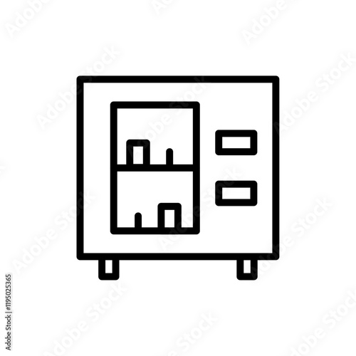 Vending machine icon Thin line vector