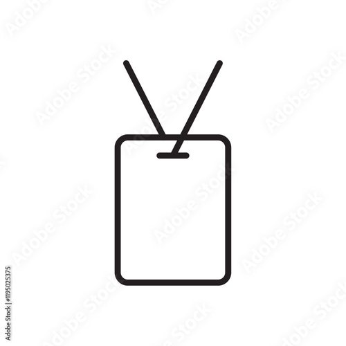 VIP pass icon Thin line vector