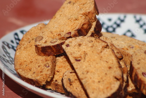 Fekkas Close Up, Traditional Moroccan Cookie photo