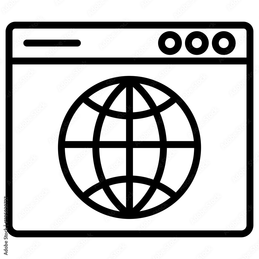 Web Page Icon Element For Design Graphic Web Page Icon Element For Design Graphic