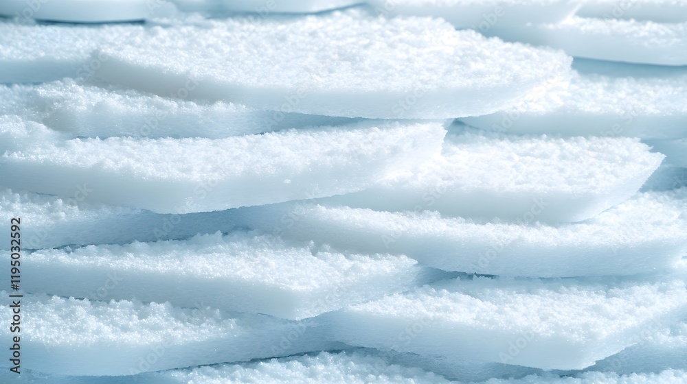 Obraz premium White translucent sheets of solid material stacked closely, showcasing textures and patterns, ideal for backgrounds or product designs in various creative projects.