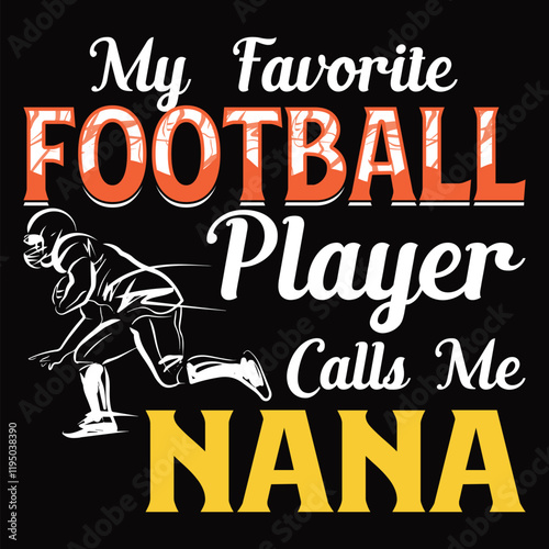 American Football T Shirt Design Vector Art Illustration 2025