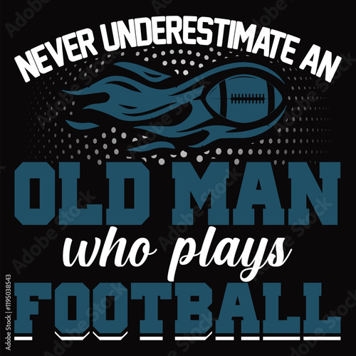 American Football T Shirt Design Vector Art Illustration 2025
