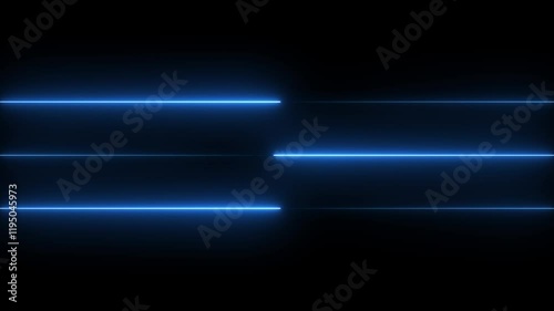 Neon line animation. Abstract background with neon lights.4k video.