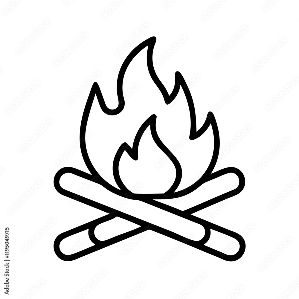bonfire on the beach icon, bonfire on the beach line art - simple line art of bonfire on the beach, perfect for bonfire on the beach logos and icons and themed design bonfire on the beach icon, bonfire on the beach line art - simple line art of bonfire on the beach, perfect for bonfire on the beach logos and icons and themed design