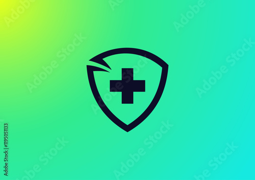 health and shield logo symbol