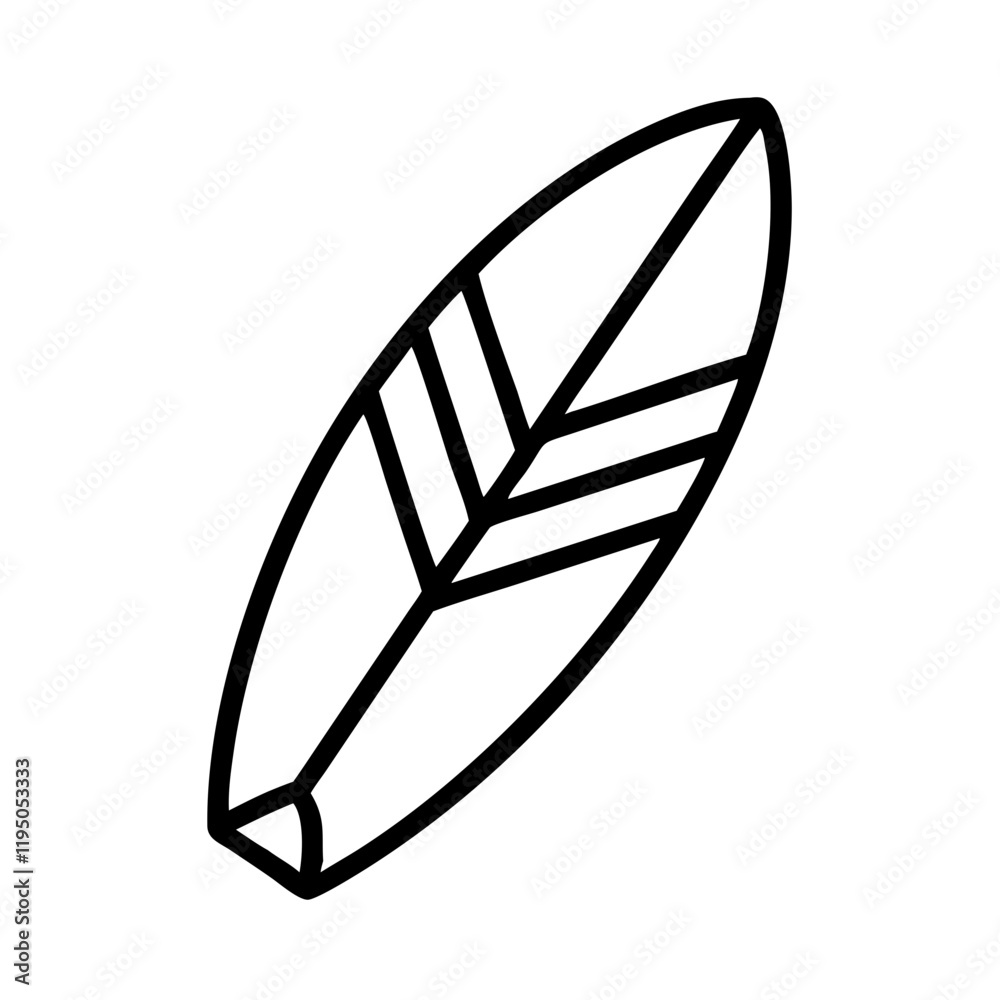surfboard icon, surfboard line art - simple line art of surfboard, perfect for surfboard logos and icons and themed design surfboard icon, surfboard line art - simple line art of surfboard, perfect for surfboard logos and icons and themed design