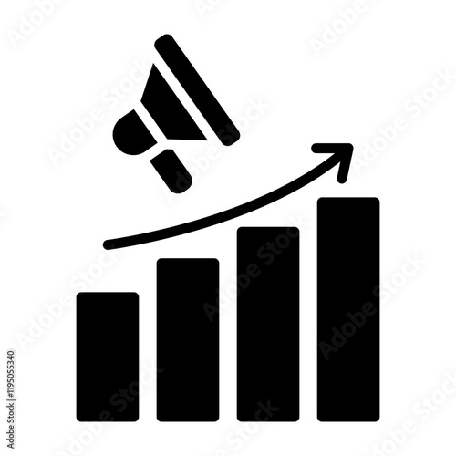 Marketing Vector Glyph Icon Design
