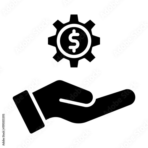 Service Vector Glyph Icon Design