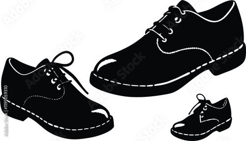black and white shoes