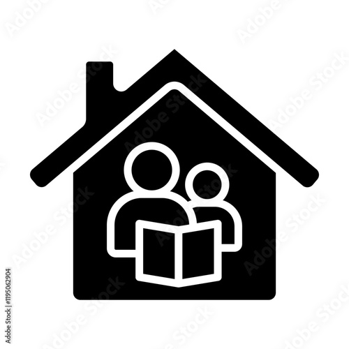 Reading Vector Glyph Icon Design