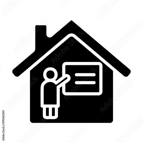 Tutoring Vector Glyph Icon Design